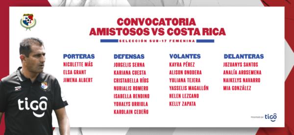 Convocatoria amistosos vs Costa Rica