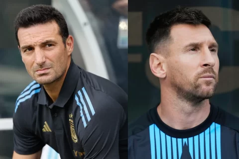 Messi y Scaloni amistoso Argentina Ecuador previo Copa America