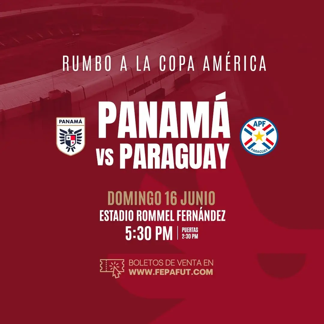 Panama vs Paraguay Boletos del partido Domingo 16 de junio