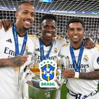 Vinicius Jr, Rodrygo Goes y Éder Militao campeones de Champions a la Copa America con Brasil