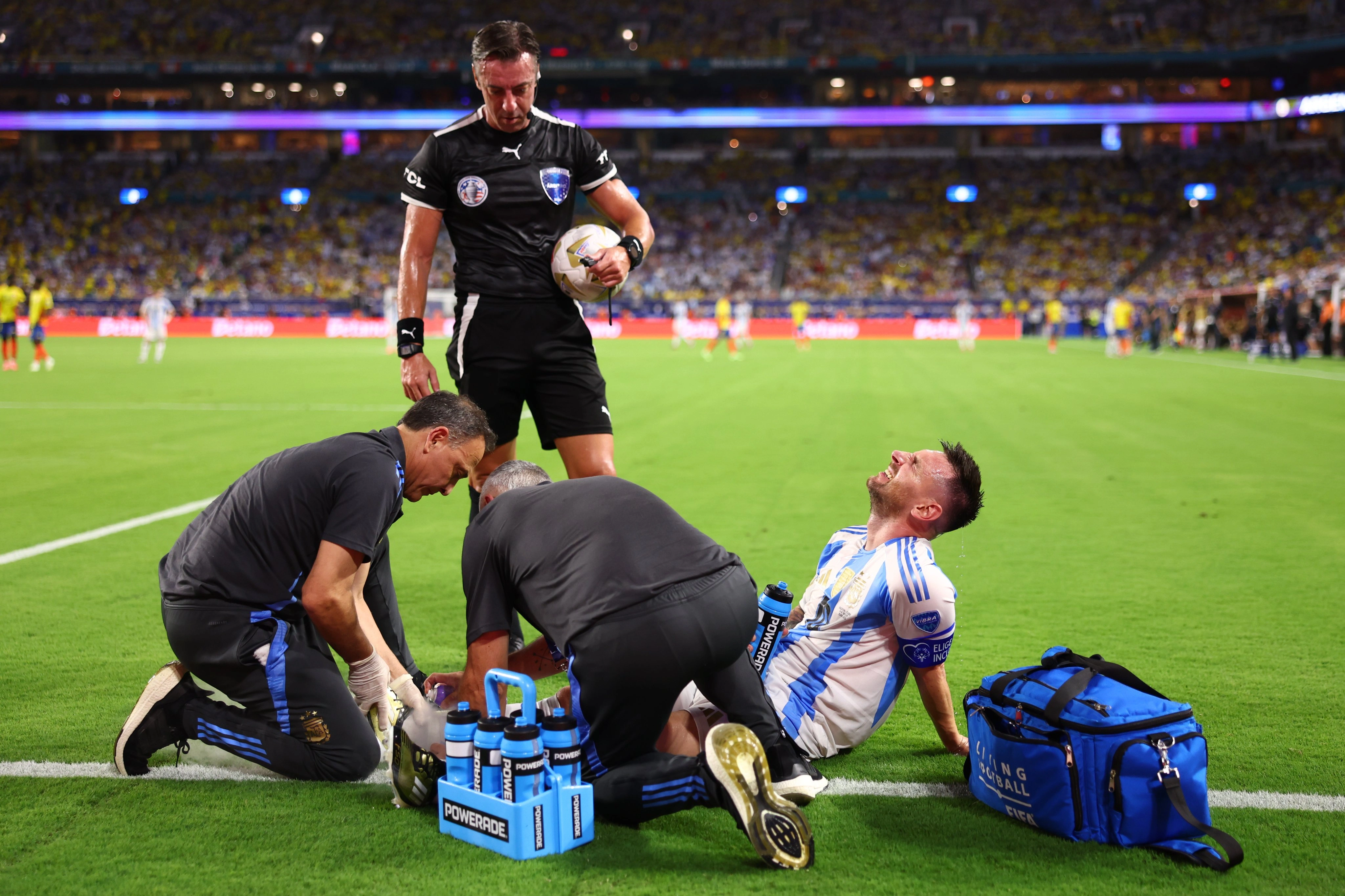 Messi y su lesion