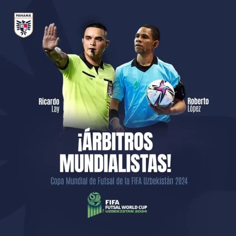 arbitros panameños mundial futsal 2024