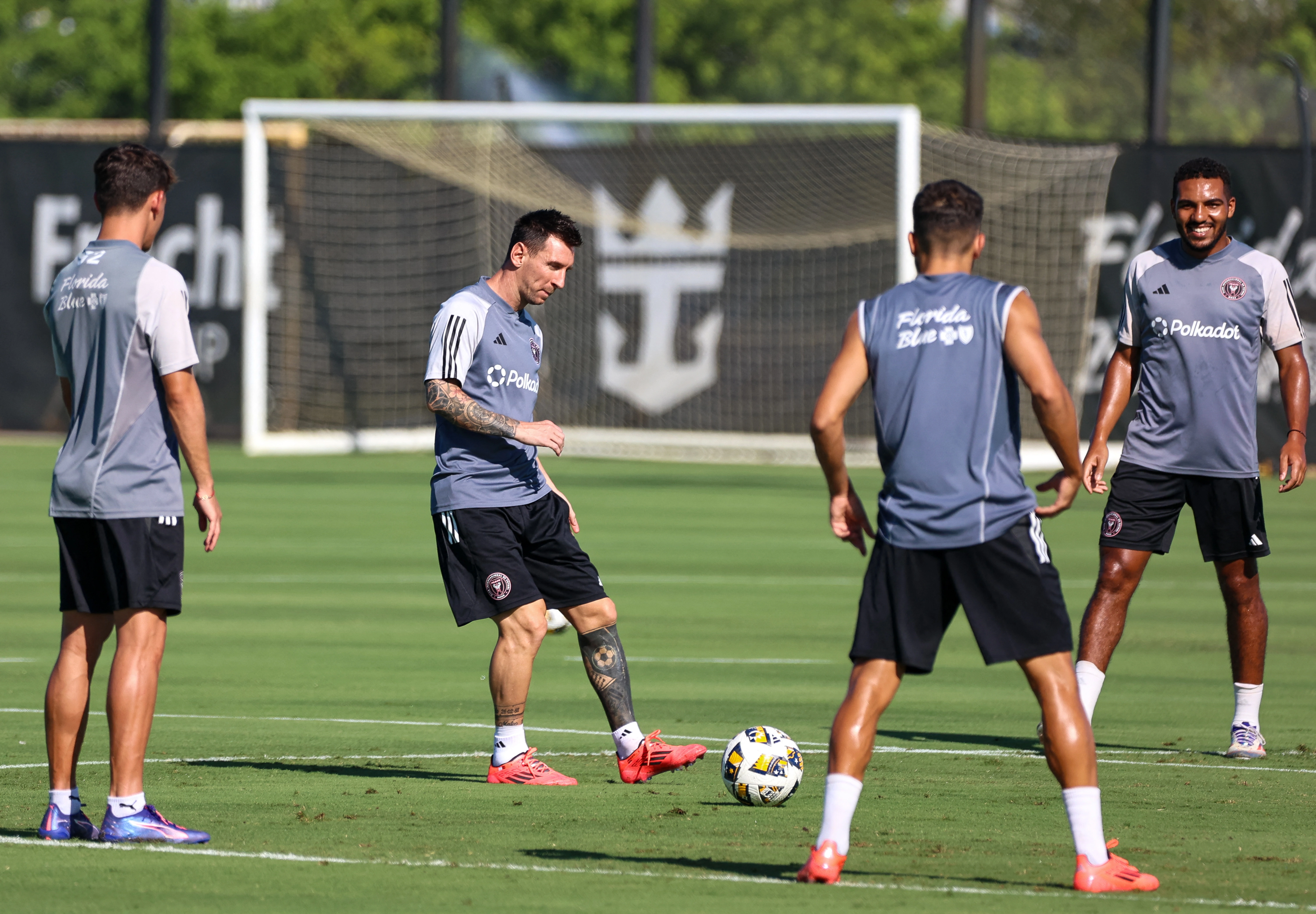 Lionel Messi entrenando en MLS