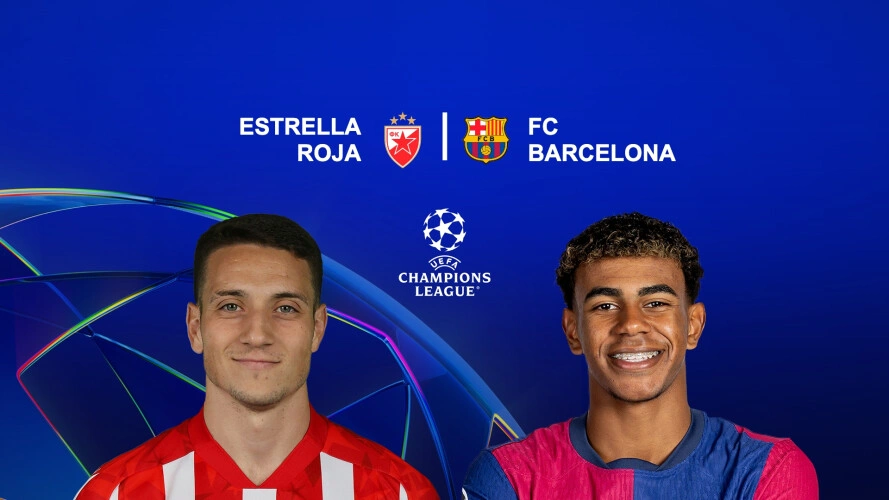 Champions League FC Barcelona vs Estrella Roja 6 nov banner