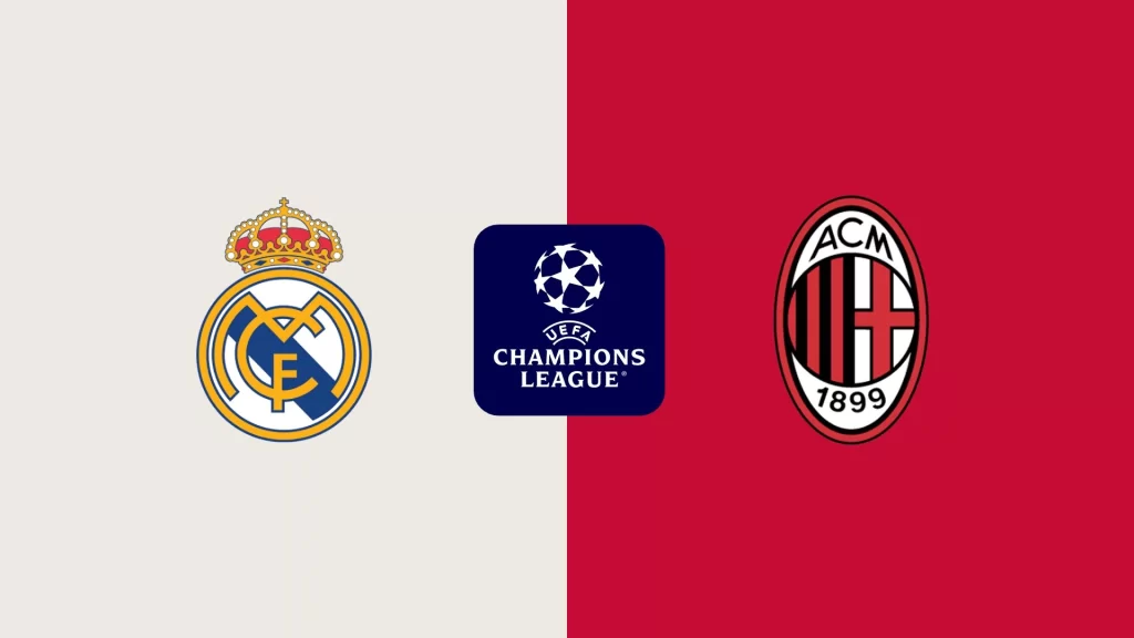 Champions League Real Madrid vs AC Milan 5 noviembre