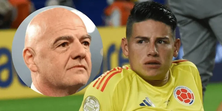 Colombia sancionado por Fifa james y el presidente de la fifa