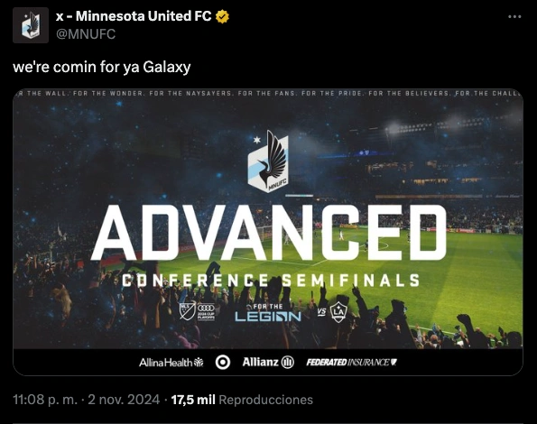 Tweet Minnesota United MLS