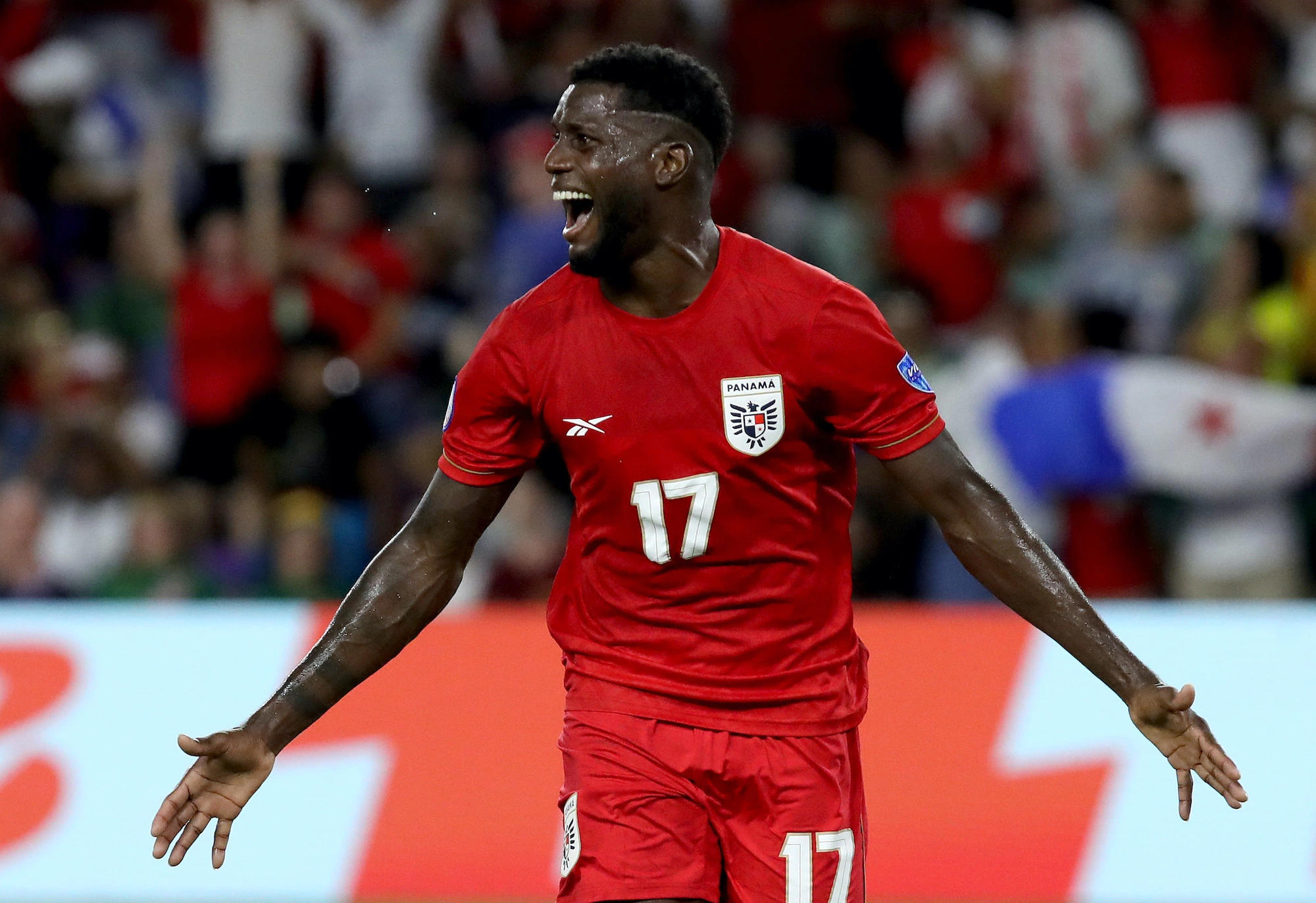 José Fajardo de Panamá celebra luego de anotar el primer gol del equipo durante el partido del Grupo C de la CONMEBOL Copa América 2024 entre Bolivia y Panamá en el Estadio Inter&Co el 1 de julio de 2024 en Orlando, Florida. (Foto de Leonardo Fernández/Getty Images)