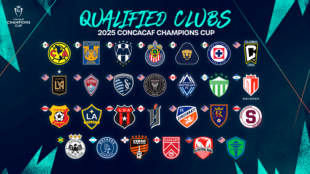 Equipos clasificados a la Copa de Campeones Concacaf 2025