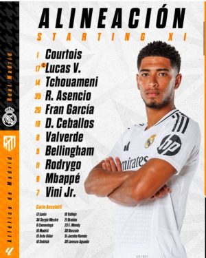 Alineación Real Madrid 