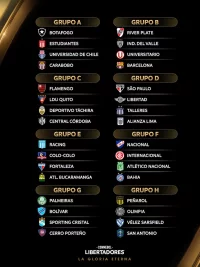 Grupos definidos para la Copa Libertadores 2025