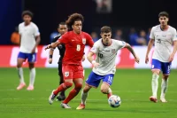 Christian Pulisic y Adalberto Carrasquilla(Photo by Hector Vivas/Getty Images)