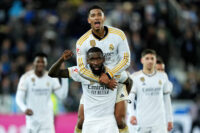 Antonio Rüdiger y Jude Bellingham(Photo by Juan Manuel Serrano Arce/Getty Images)
