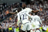 Antonio Rüdiger y Ferland Mendy (Photo by Angel Martinez/Getty Images)