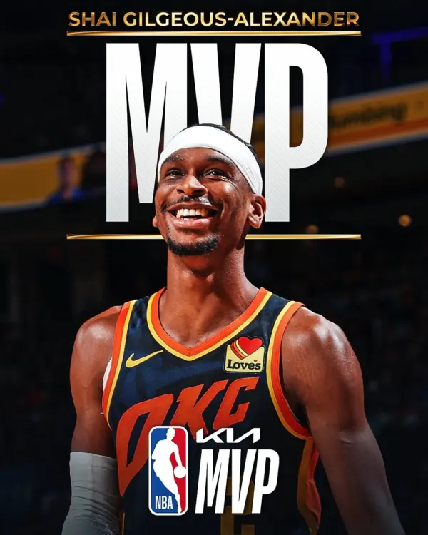 Shai Gilgeous-Alexander elegido como MVP de la NBA Shai Gilgeous-Alexander, MVP de la temporada 24/25
