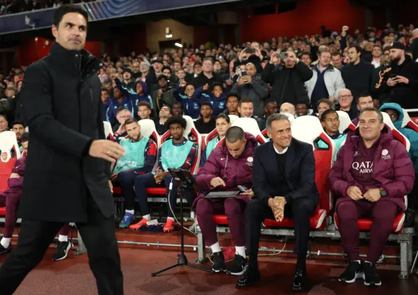 Luis Enrique le manda un fuerte mensaje a Mikel Arteta Mikel Arteta y Luis Enrique (Photo by Julian Finney/Getty Images)