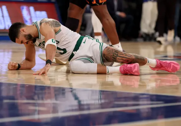 Jayson Tatum sufre rotura del tendón de Aquiles y pone fin a su temporada Jayson Tatum(Photo by Elsa/Getty Images)