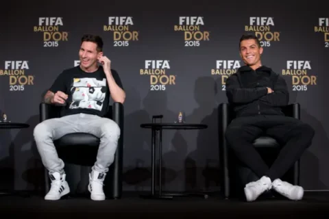 Lionel Messi y Cristiano Ronaldo (Photo by Philipp Schmidli/Getty Images)