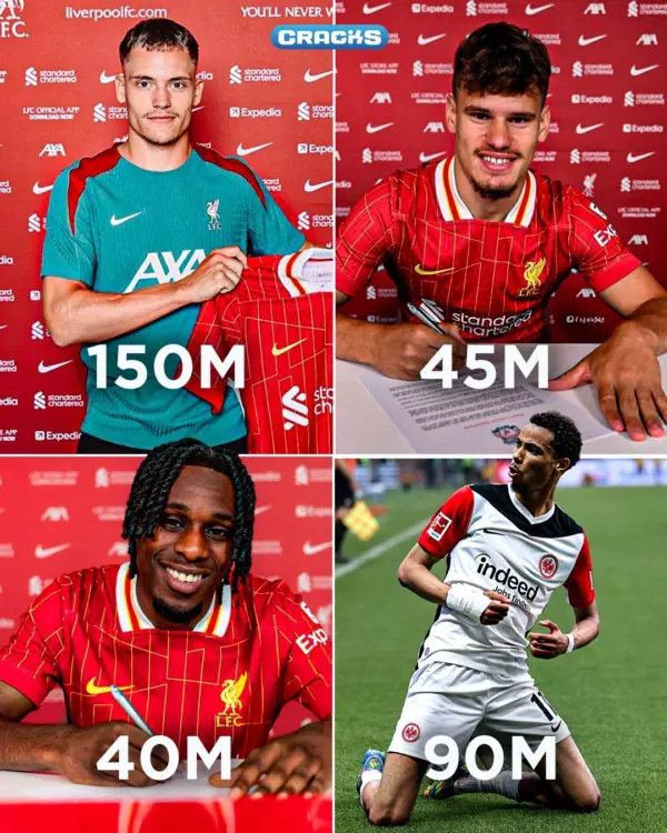 Liverpool rompe el mercado: más de 300 millones en fichajes Fichajes del Liverpoolfoto: Cracks