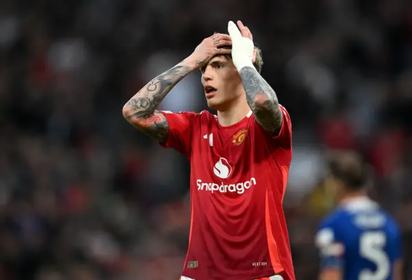 Limpia total en el Manchester United comandada por Amorim Alejandro Garnacho(Photo by Michael Regan/Getty Images)