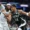 Giannis Antetokounmpo vs Myles Turner (Photo by Andy Lyons/Getty Images)