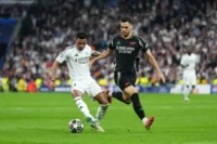 Rodrygo y Mikel Merino (Photo by Angel Martinez/Getty Images)