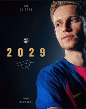 BARCELONA RENUEVA A DE JONG HASTA 2029 Frenkie De Jong, Barcelona