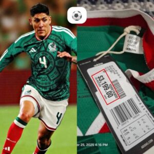 Filtran la nueva camiseta de Mexico con un costo de más de 3000 pesos pesos