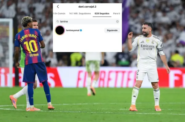 Carvajal vuelve a seguir a Lamine Yamal después del Clásico Carvajal y Lamine Photo by David Ramos/Getty Images