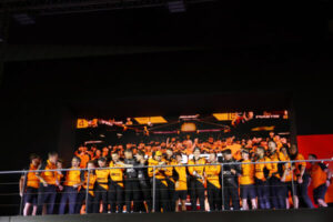 Celebración del equipo de McClaren 