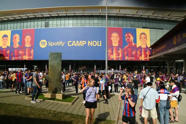 Barcelona prepara un entrenamiento en el Spotify Camp Nou Spotify Camp Nou(Photo by David Ramos/Getty Images)