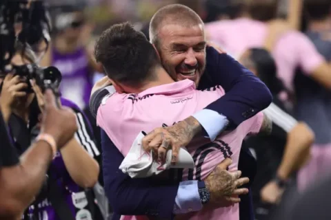 Beckham celebra la renovación de Messi con el Inter hasta 2028 Photo by Tim Nwachukwu/Getty Images