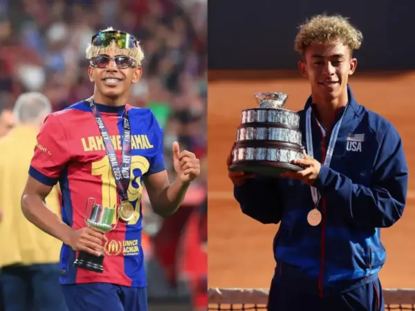 Lamine Yamal y Jordan Lee