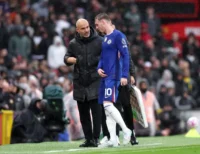 Enzo Maresca y Cole Palmer (Photo by Alex Livesey/Getty Images)