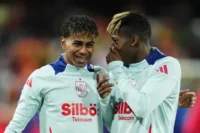 Lamine Yamal y Nico Williams (Photo by Aitor Alcalde/Getty Images)