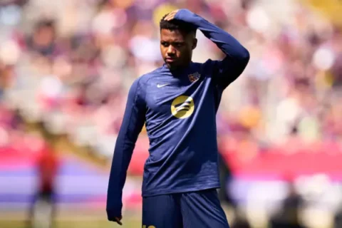 Ansu Fati (Photo by Alex Caparros/Getty Images)