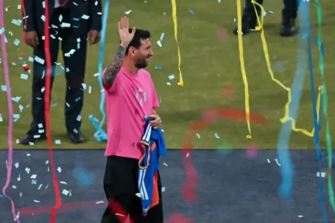 Lionel Messi Photo by Ayush Kumar/Getty Images