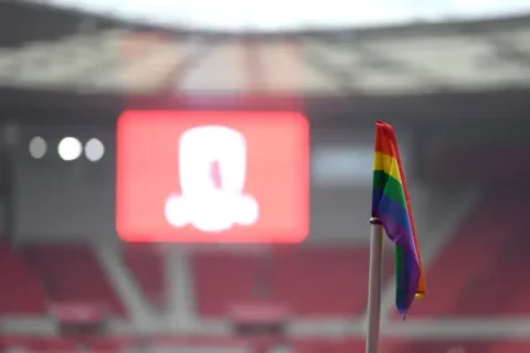 Iran vs Egipto "Partido del Orgullo LGBTQ+" Photo by George Wood/Getty Images