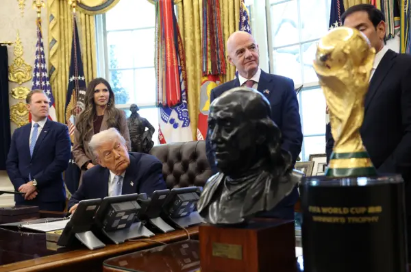 Donald and Gianni Infantino Photo by Win McNamee/Getty Images