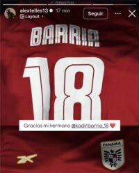 Regalo de Kadir Barría a Alex Telles.