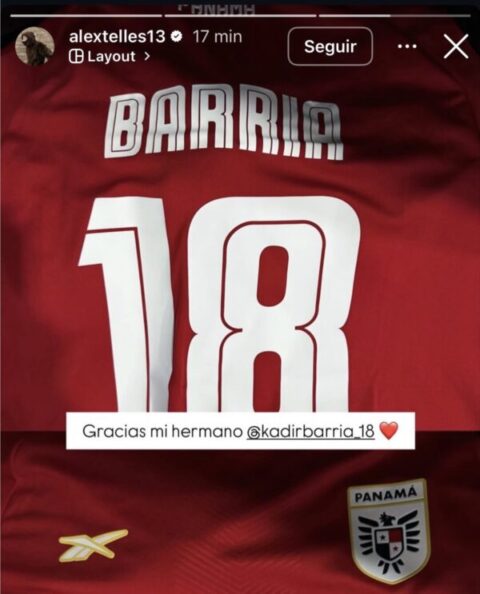 Regalo de Kadir Barría a Alex Telles.